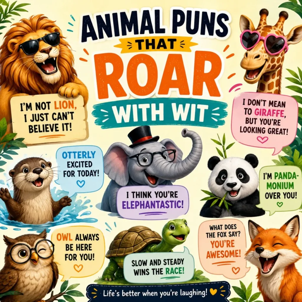 🐾 Animal Puns That Roar with Wit