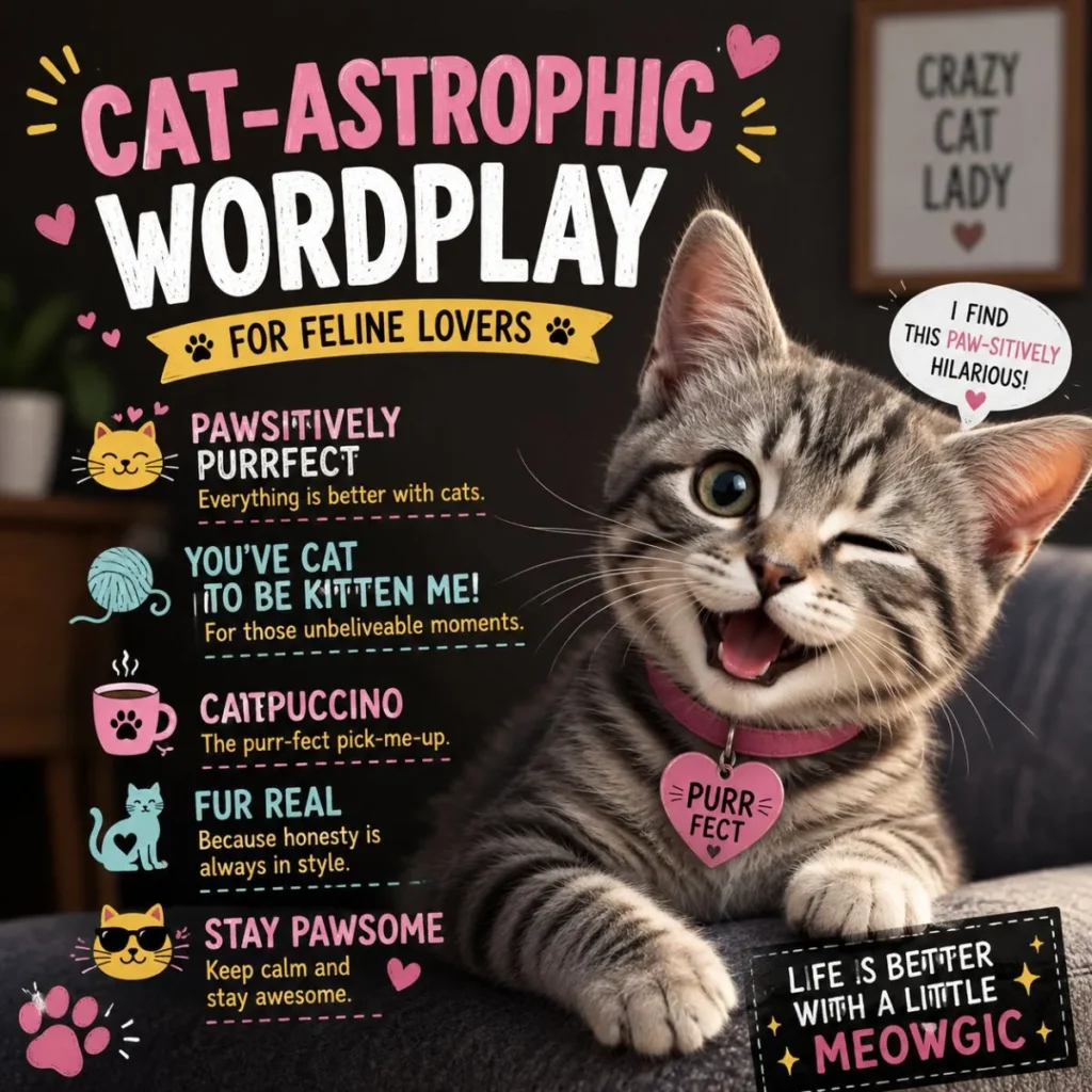 🐱 Cat-astrophic Wordplay (For Feline Lovers)