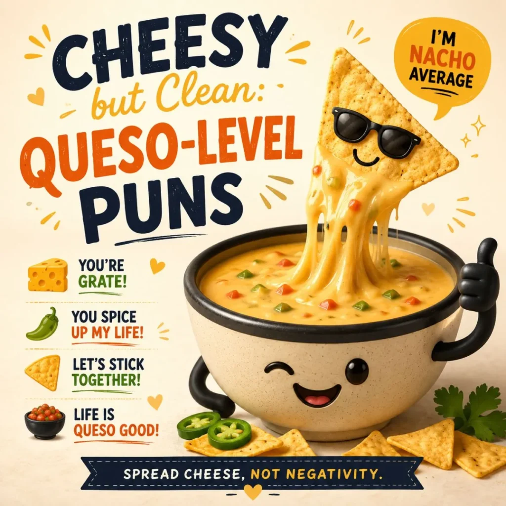 đ§ Cheesy but Clean: Queso-Level Puns