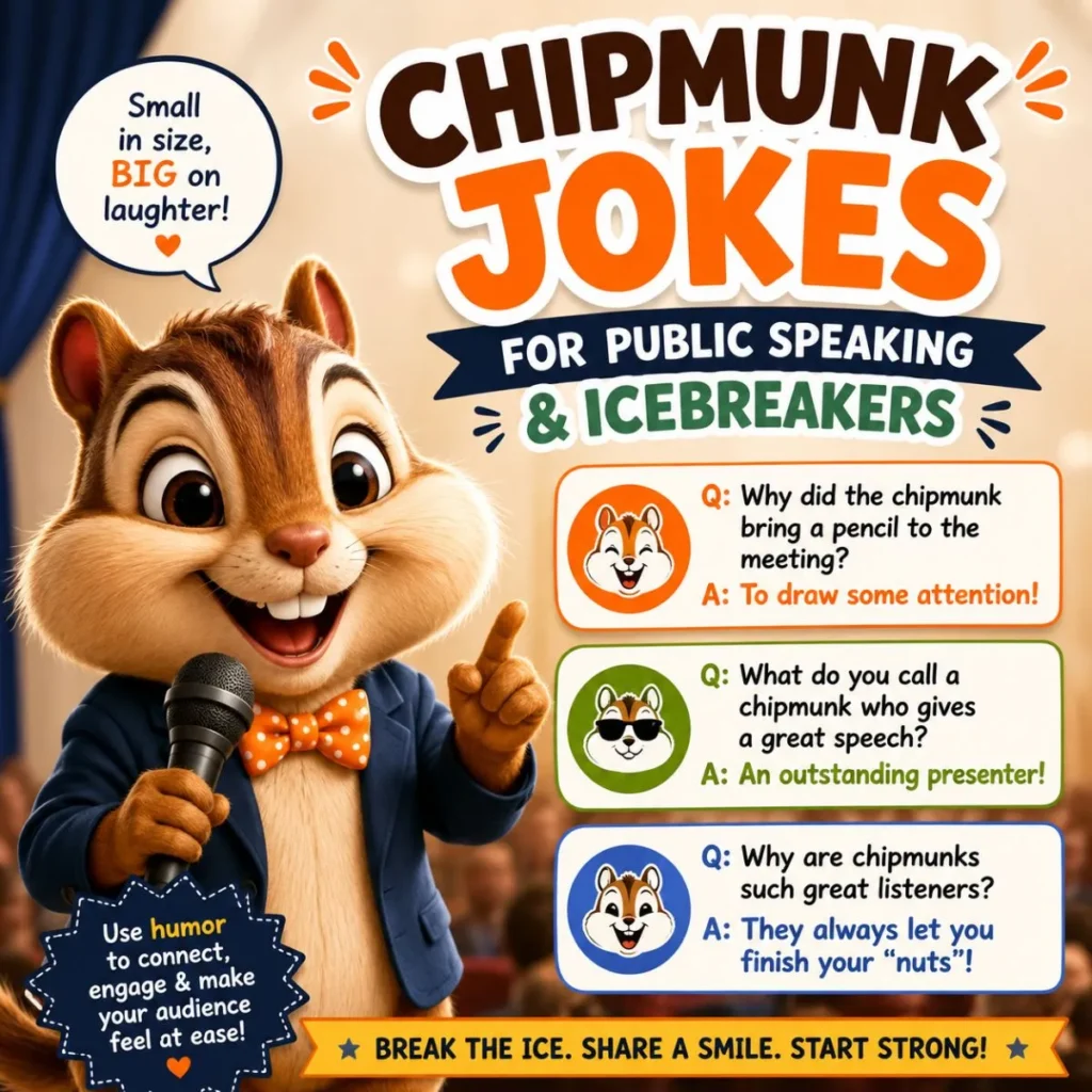 Chipmunk Jokes for Public Speaking & Icebreakers