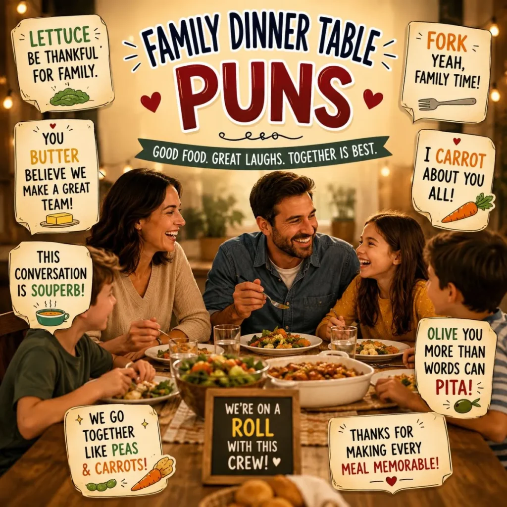 đšâđ©âđ§ Family Dinner Table Puns