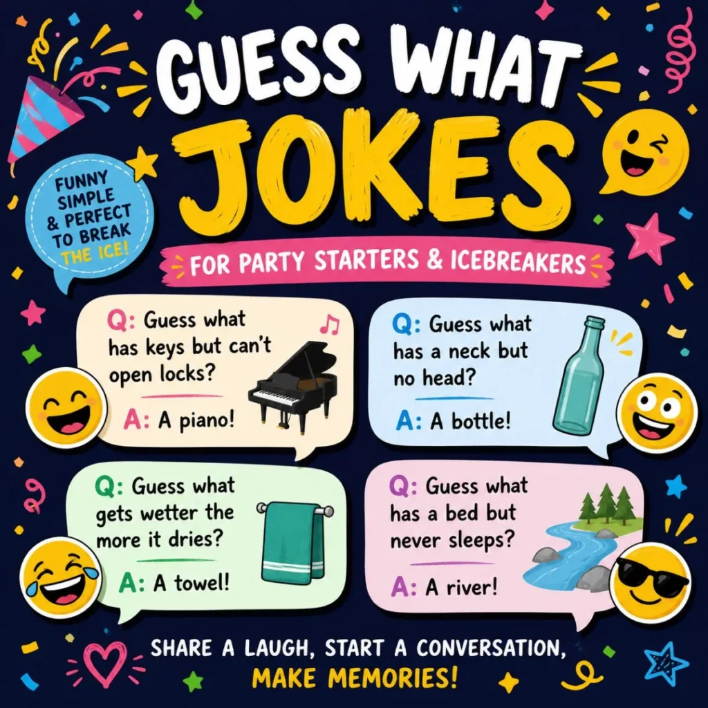 🎤 Guess What Jokes for Party Starters & Icebreakers