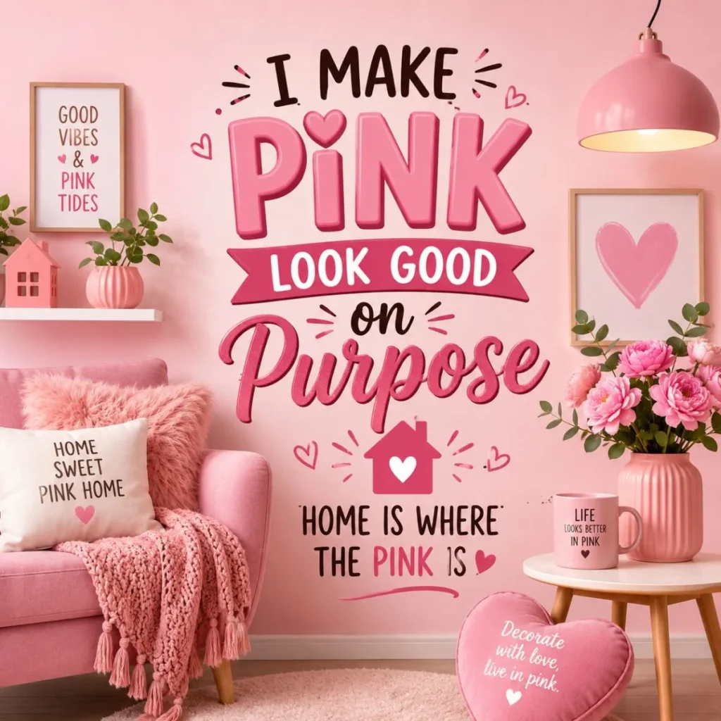 Home & Decor Pink Puns