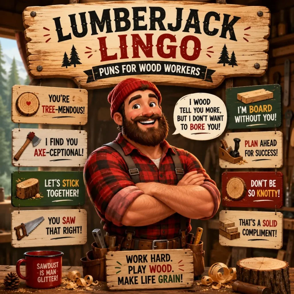 Lumberjack Lingo – Puns for Wood Workers