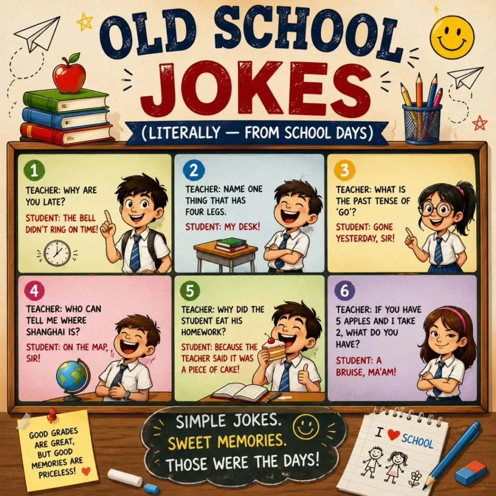 🎓 Old School Jokes (Literally — From School Days)