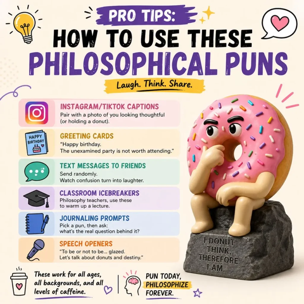 💡 Pro Tips: How to Use These Philosophical Puns