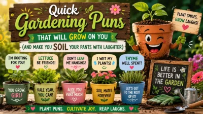Quick Gardening Puns That Will Grow on You