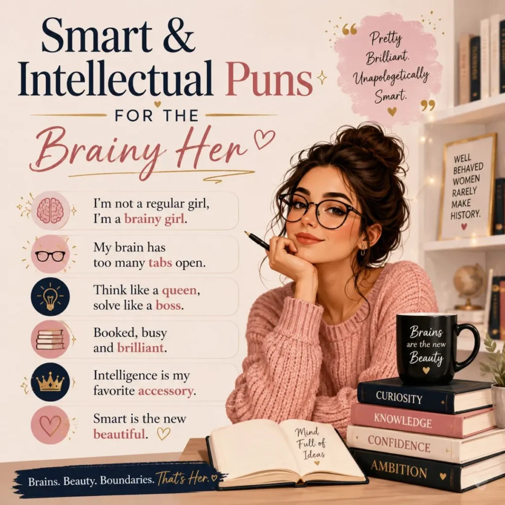 Smart & Intellectual Puns for the Brainy Her 🧠