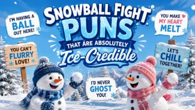 Snowball Fight Puns That Are Absolutely Ice-Credible