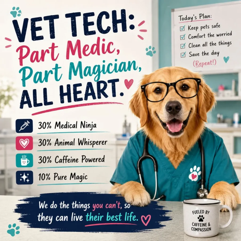 🧠 Vet Tech & Clinic Life Jokes (For the Pros)