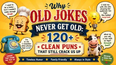 Why Old Jokes Never Get Old 120+ Clean Puns That Still Crack Us Up
