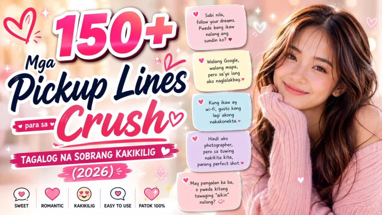 150+ Mga Pickup Lines for Crush Tagalog Na Sobrang Kakikilig (2026)