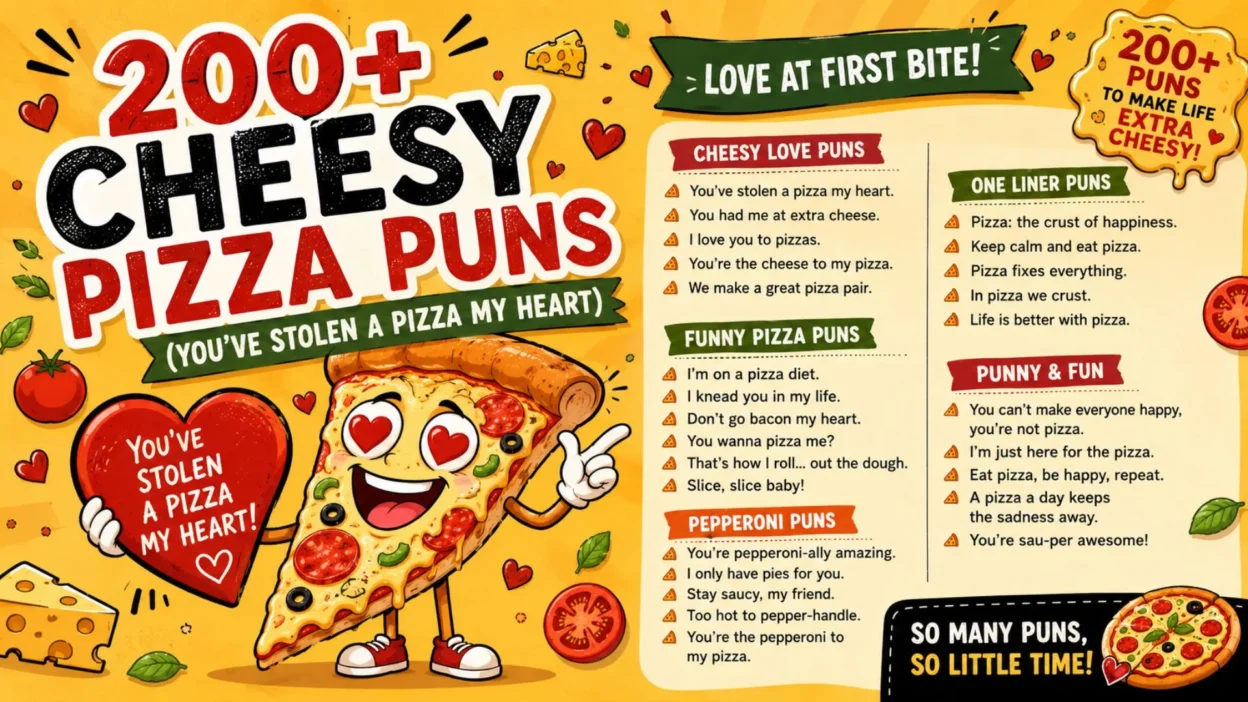 200+ Cheesy Pizza Puns (You’ve Stolen a Pizza My Heart)