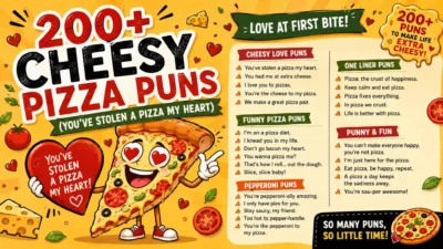 200+ Cheesy Pizza Puns (You’ve Stolen a Pizza My Heart)