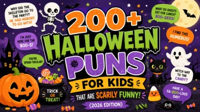 200+ Halloween Puns for Kids That Are Scarily Funny (2026 Edition)