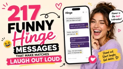 217 Funny Hinge Messages That Make Matches Laugh Out Loud