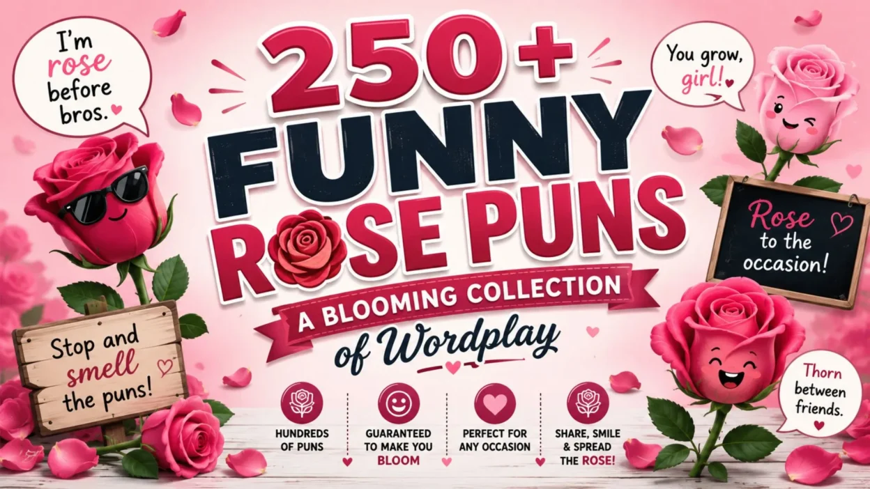 250+ Funny Rose Puns: A Blooming Collection of Wordplay