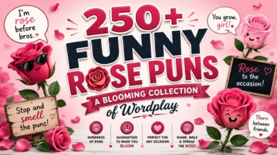 250+ Funny Rose Puns: A Blooming Collection of Wordplay
