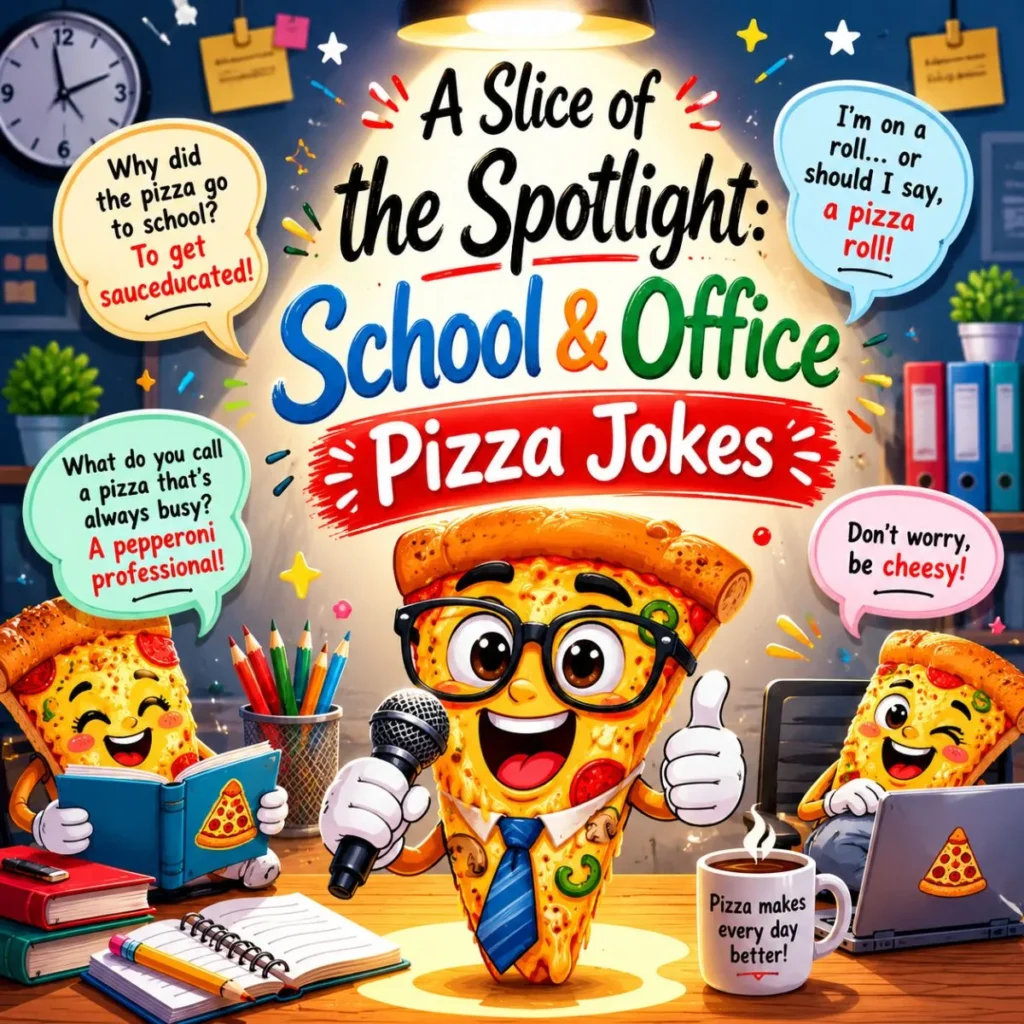 🏫 A Slice of the Spotlight: School & Office Pizza Jokes