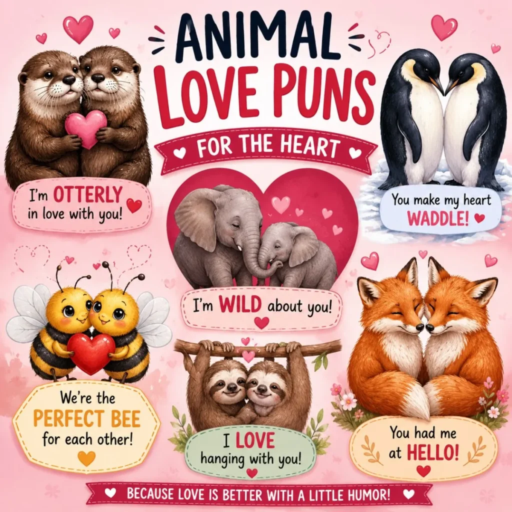 😂 Animal Love Puns for the Wild at Heart