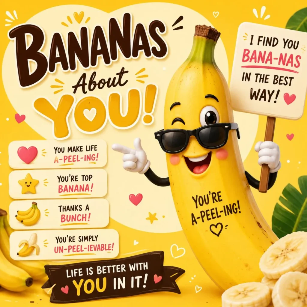 🍌 Bananas About You – Playful Banana Puns