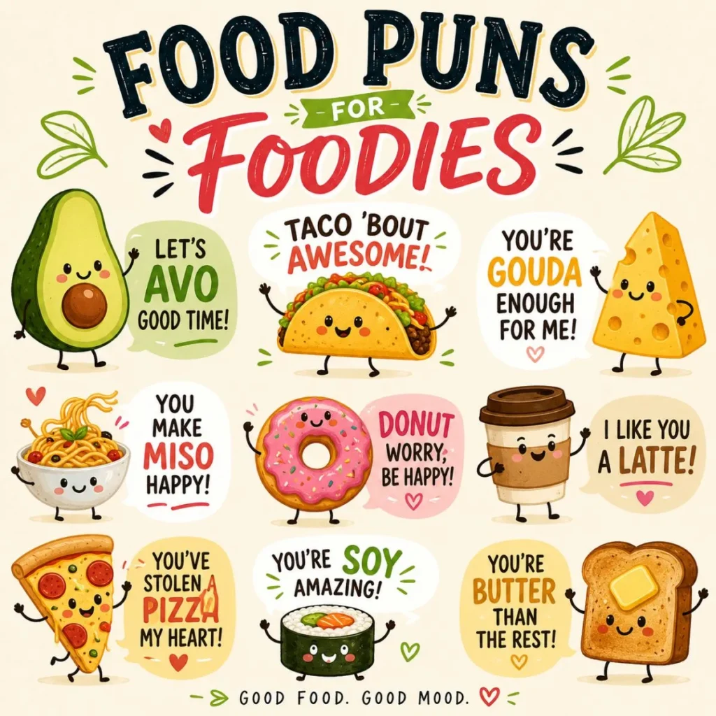 🍕 Food Puns for Foodies