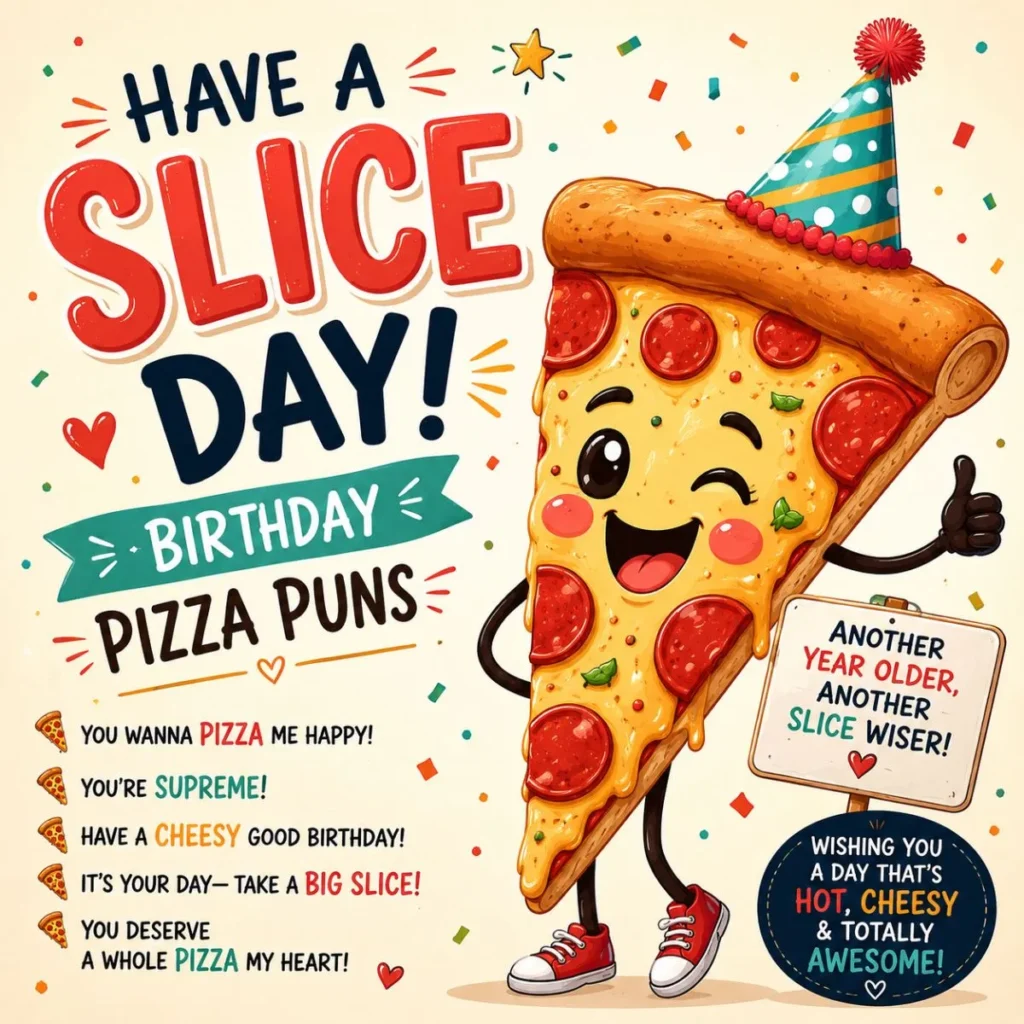 🎂 Have a Slice Day: Birthday Pizza Puns