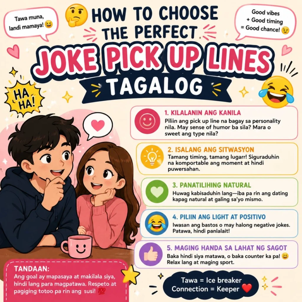 🤔 How to Choose the Perfect Joke Pick-Up Lines Tagalog