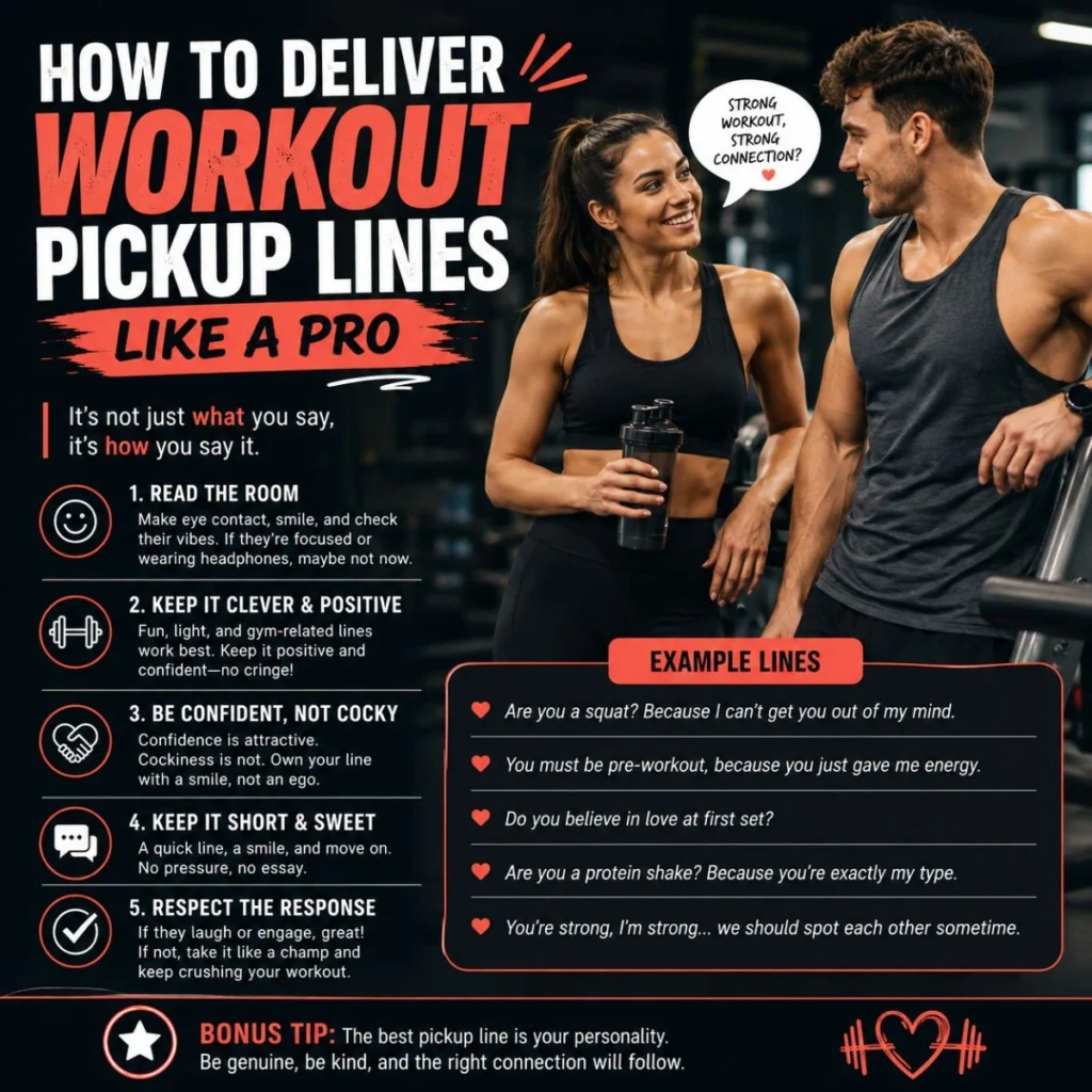 🗣️ How to Deliver Workout Pickup Lines Like a Pro