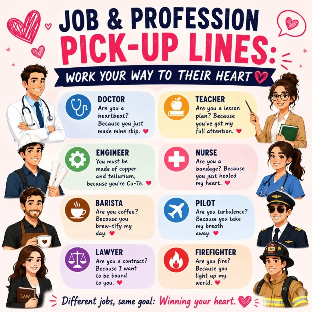 💼 Job and Profession Pick-Up Lines: Work Your Way to Their Heart