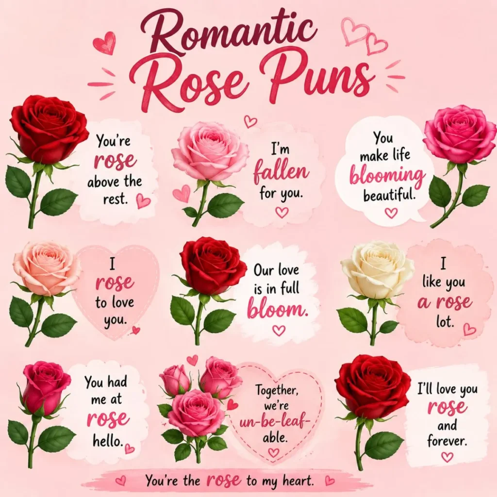 Romantic Rose Puns 💘