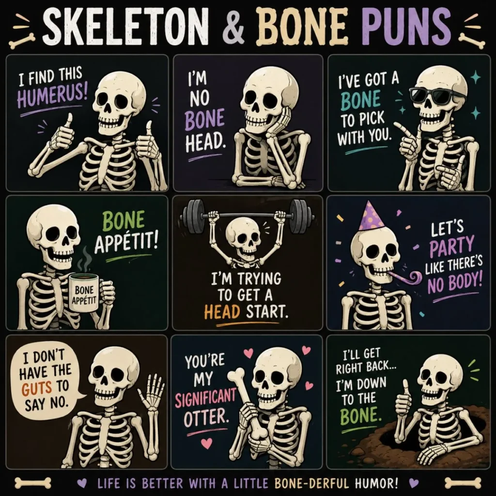Skeleton & Bone Puns 💀