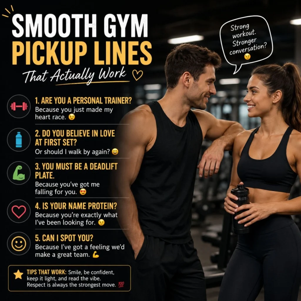 💪 Smooth Gym Pickup Lines That Actually Work