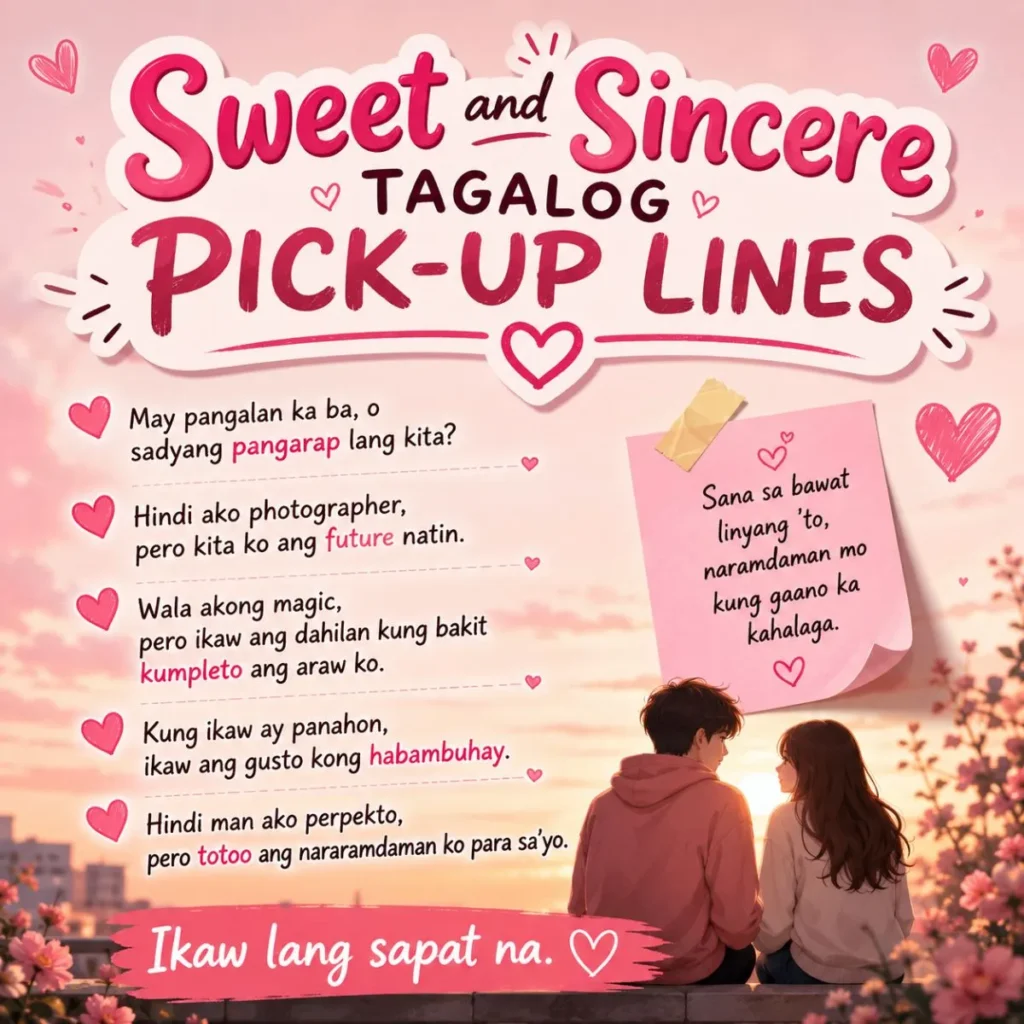 💖 Sweet and Sincere Tagalog Pick-Up Lines