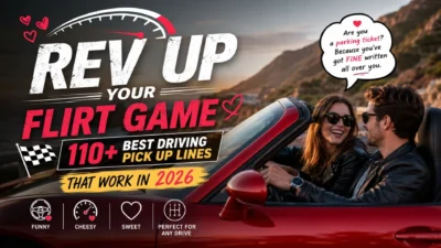 🚗 Rev Up Your Flirt Game: 110 Best Driving Pick Up Lines That Work in 2026