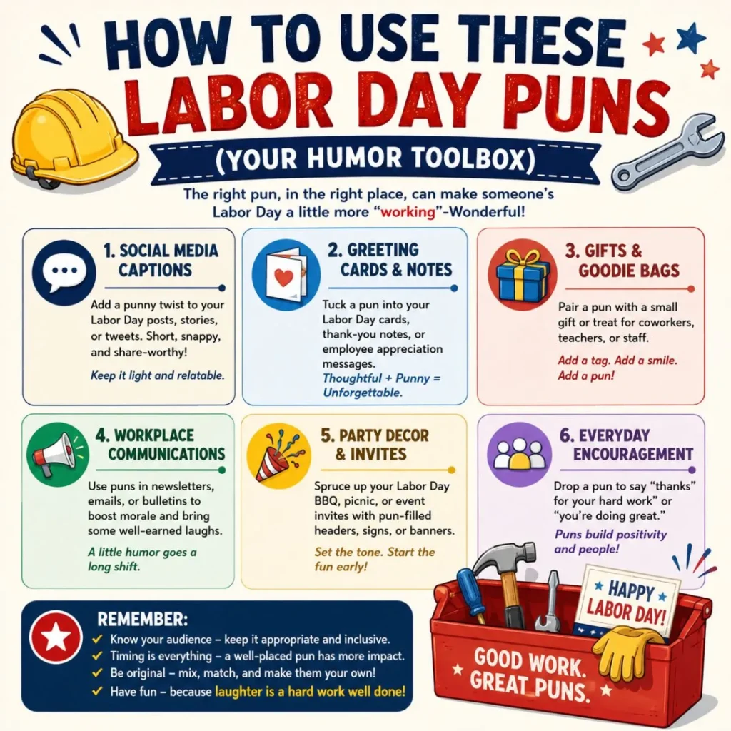Tips: How to Use These Labor Day Puns Effectively